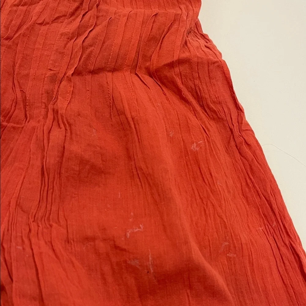 Free People Paloma Chic Rust Jumpsuit with Lace Detailing